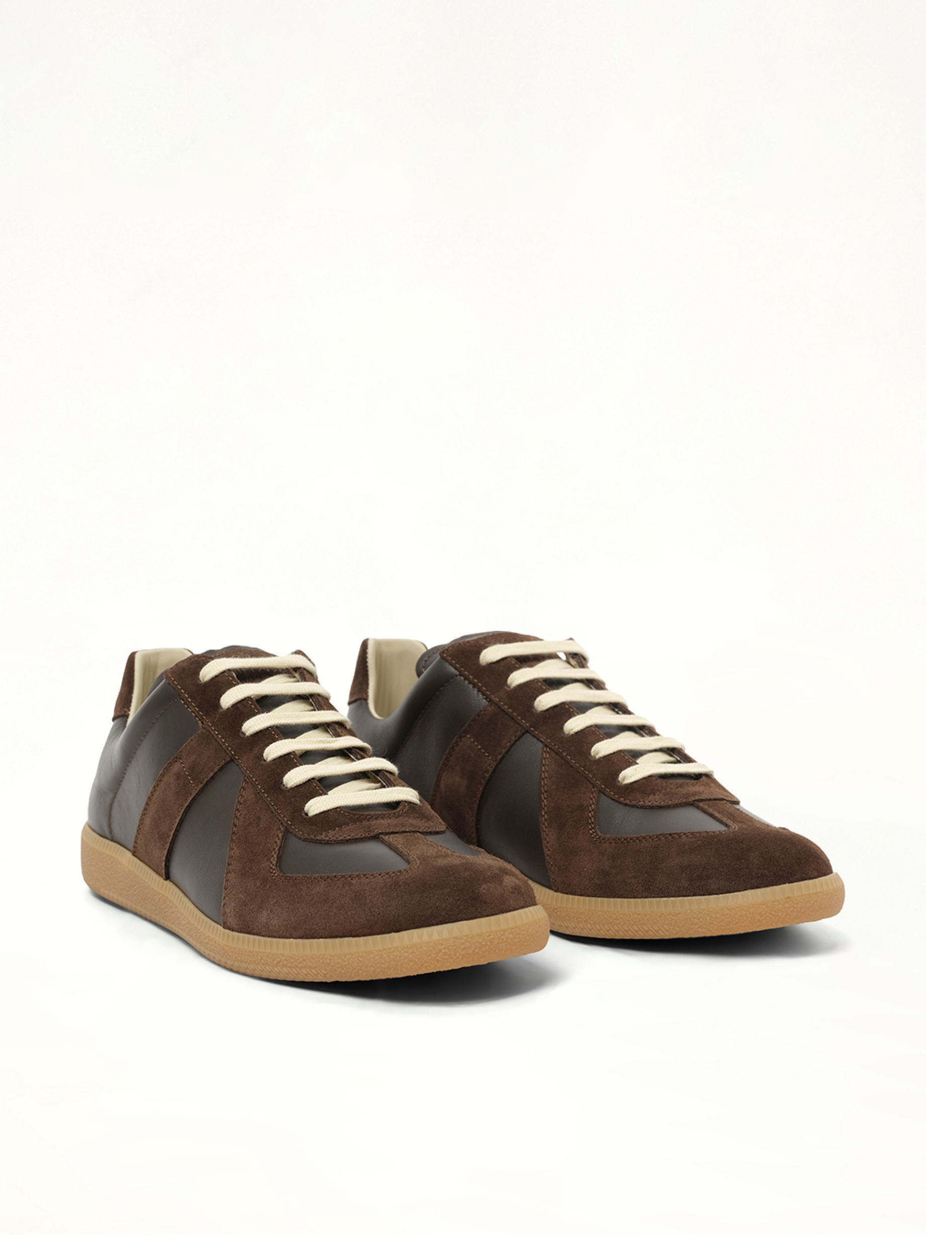 Replica Leather Sneaker in Brown - 2