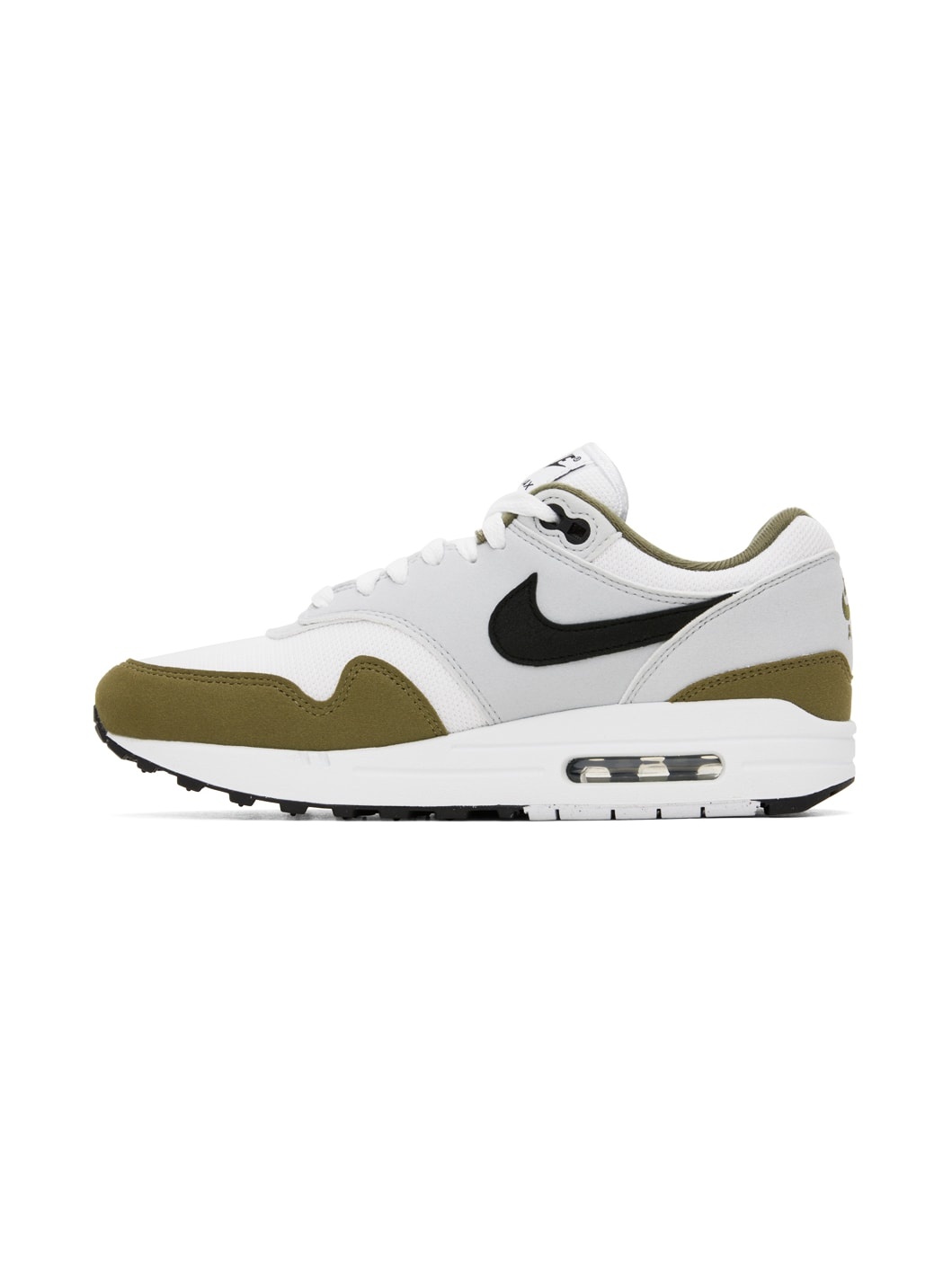 White & Khaki Air Max 1 Sneakers - 3