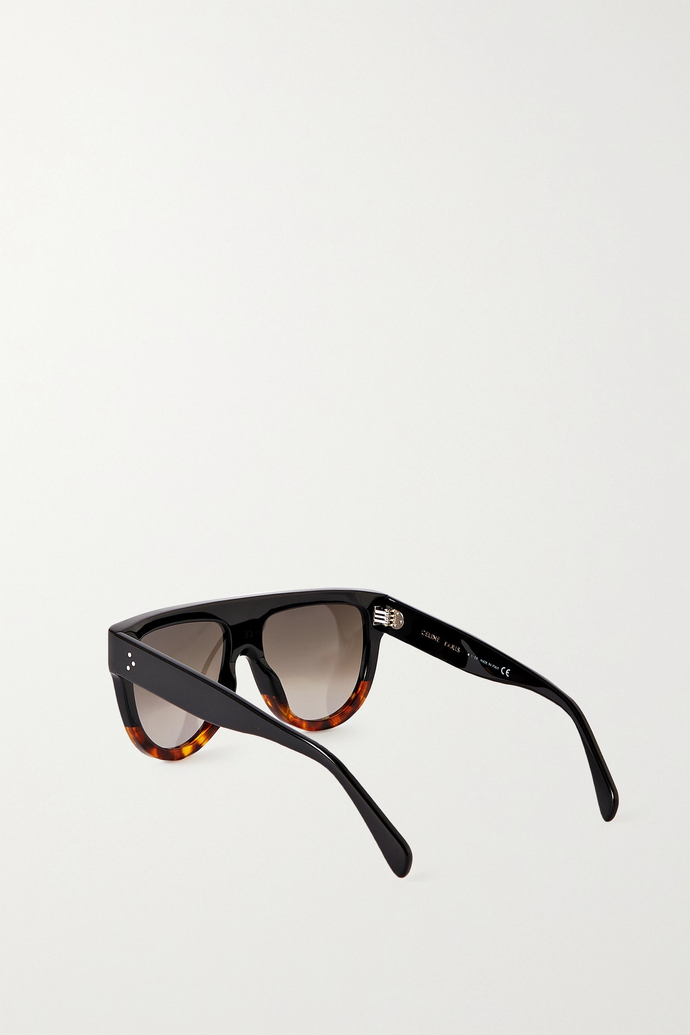 D-frame tortoiseshell acetate sunglasses - 3