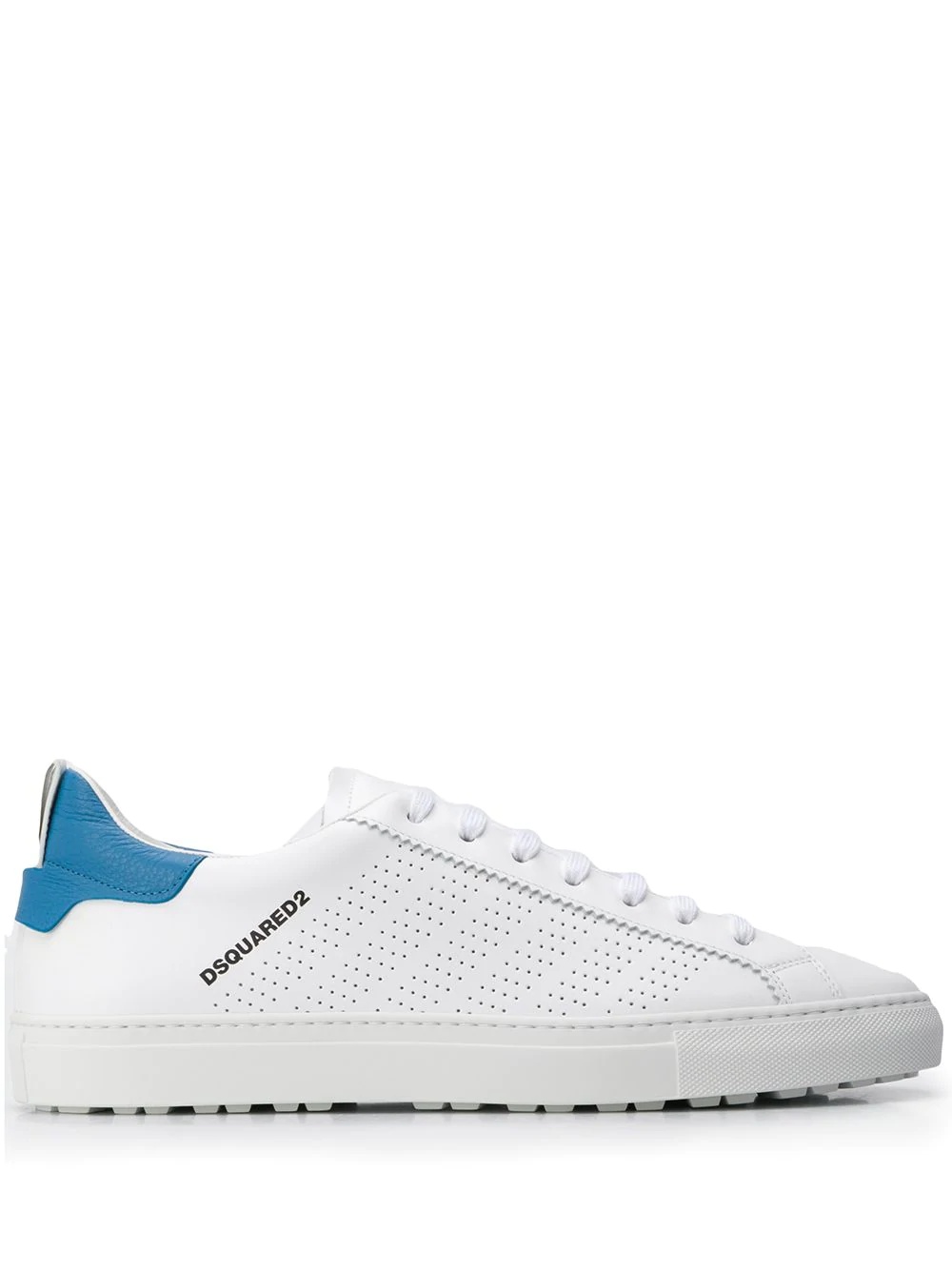 perforated low-top sneakers - 1