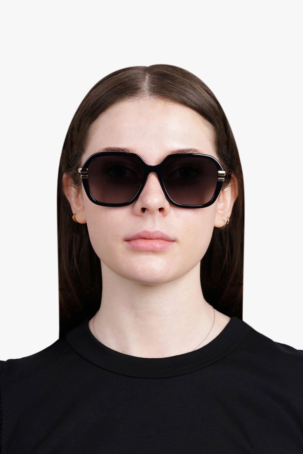 CH0204S LARGE ROUND SUNGLASSES | BLACK - 4