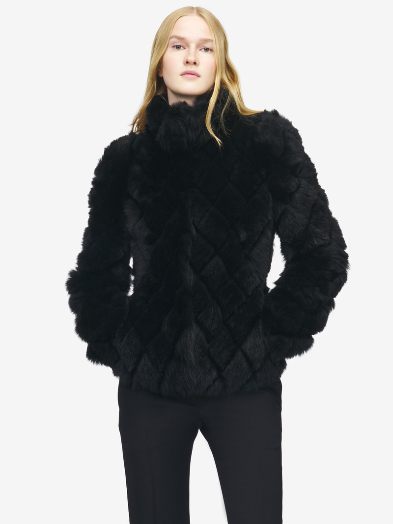 Alexander McQueen Quilted Effect Shearling Jacket outlook