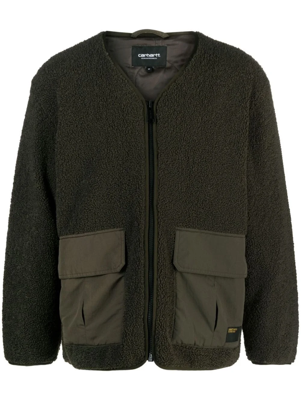 Devin Liner panelled fleece jacket - 1