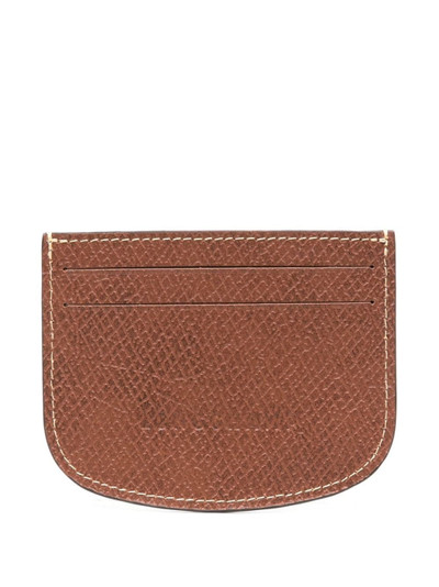Longchamp Ãpure logo-embossed leather cardholder outlook
