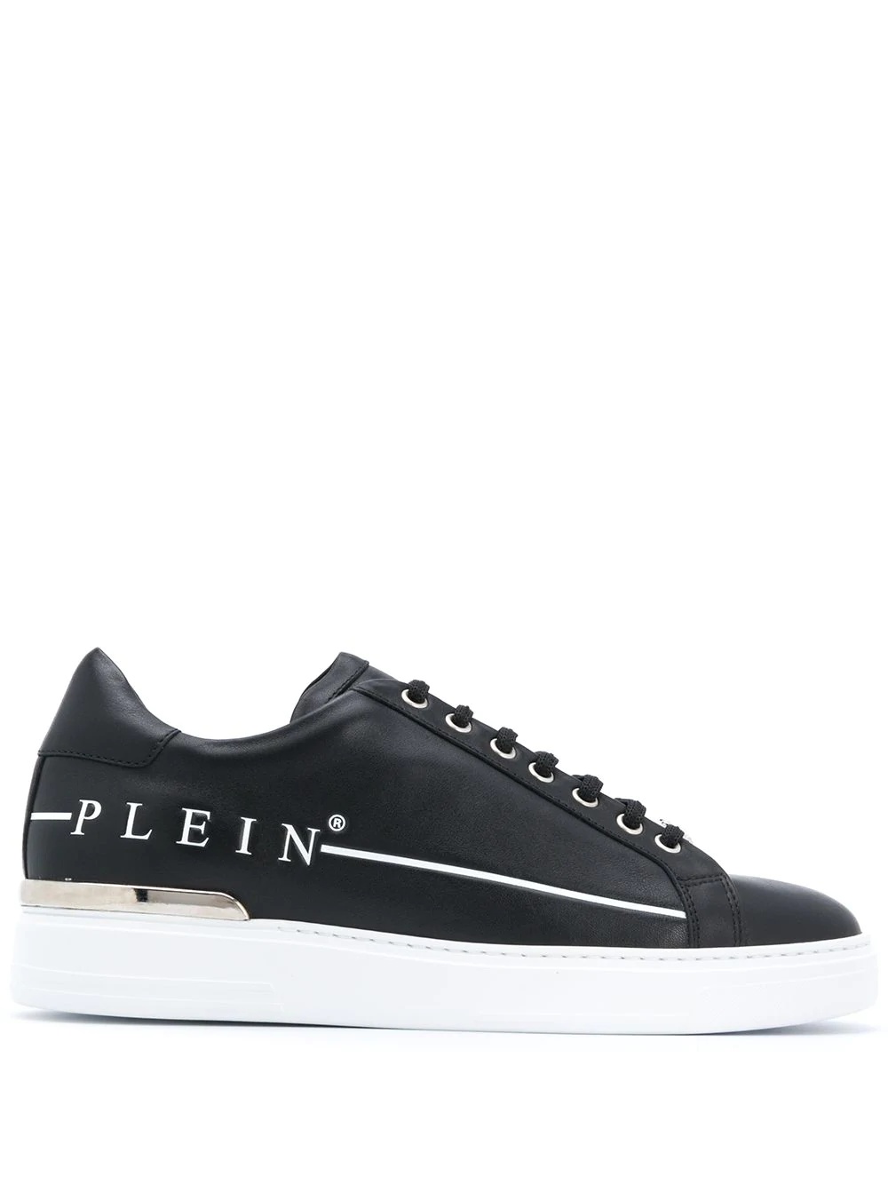 logo print low-top sneakers - 1