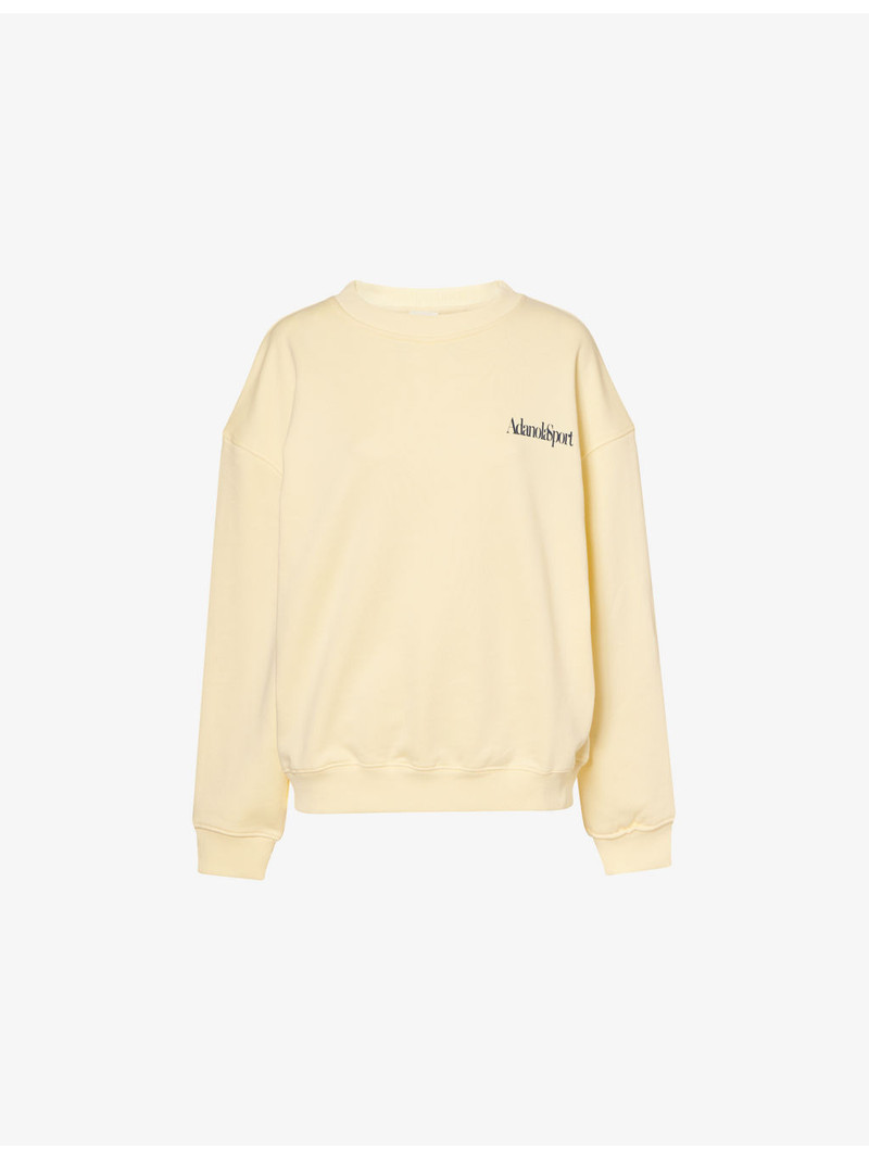 Retro Sport Oversized Cotton-Jersey Sweatshirt 1