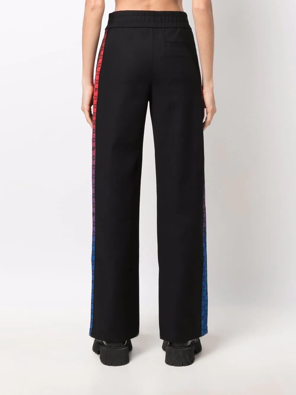 monogram-band track pants - 4
