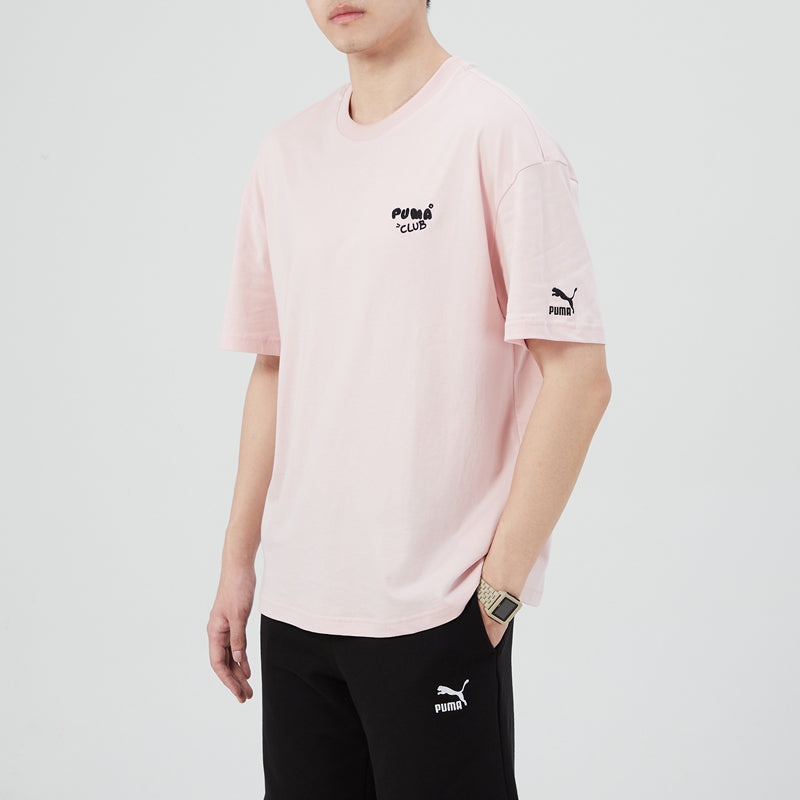 PUMA Men's Club Oversize SS Tee Sports Pink 533104-36 - 5
