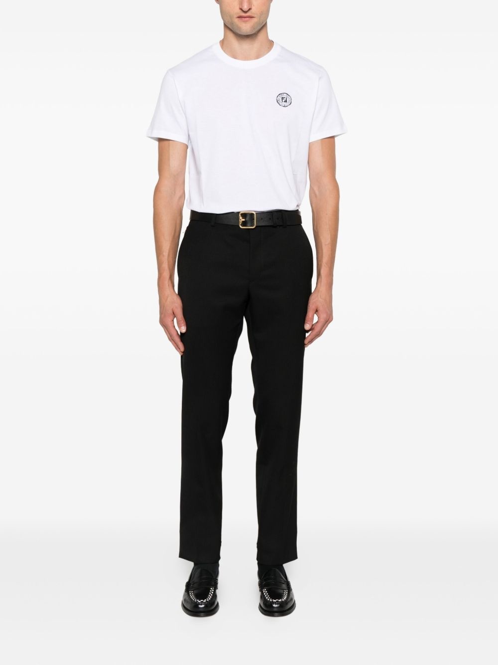 logo-embroidered T-shirt - 2