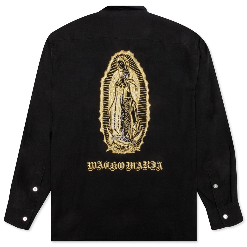 WACKO MARIA L/S 50'S SHIRT TYPE-2 - BLACK - 2