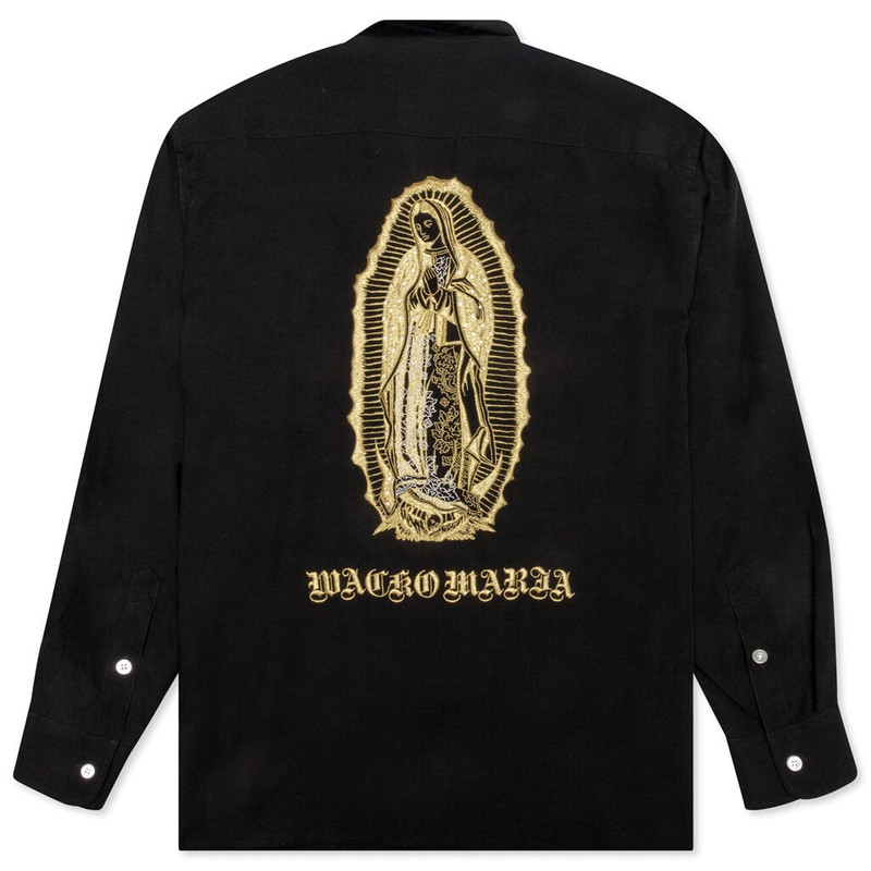WACKO MARIA WACKO MARIA L/S 50'S SHIRT TYPE-2 - BLACK outlook