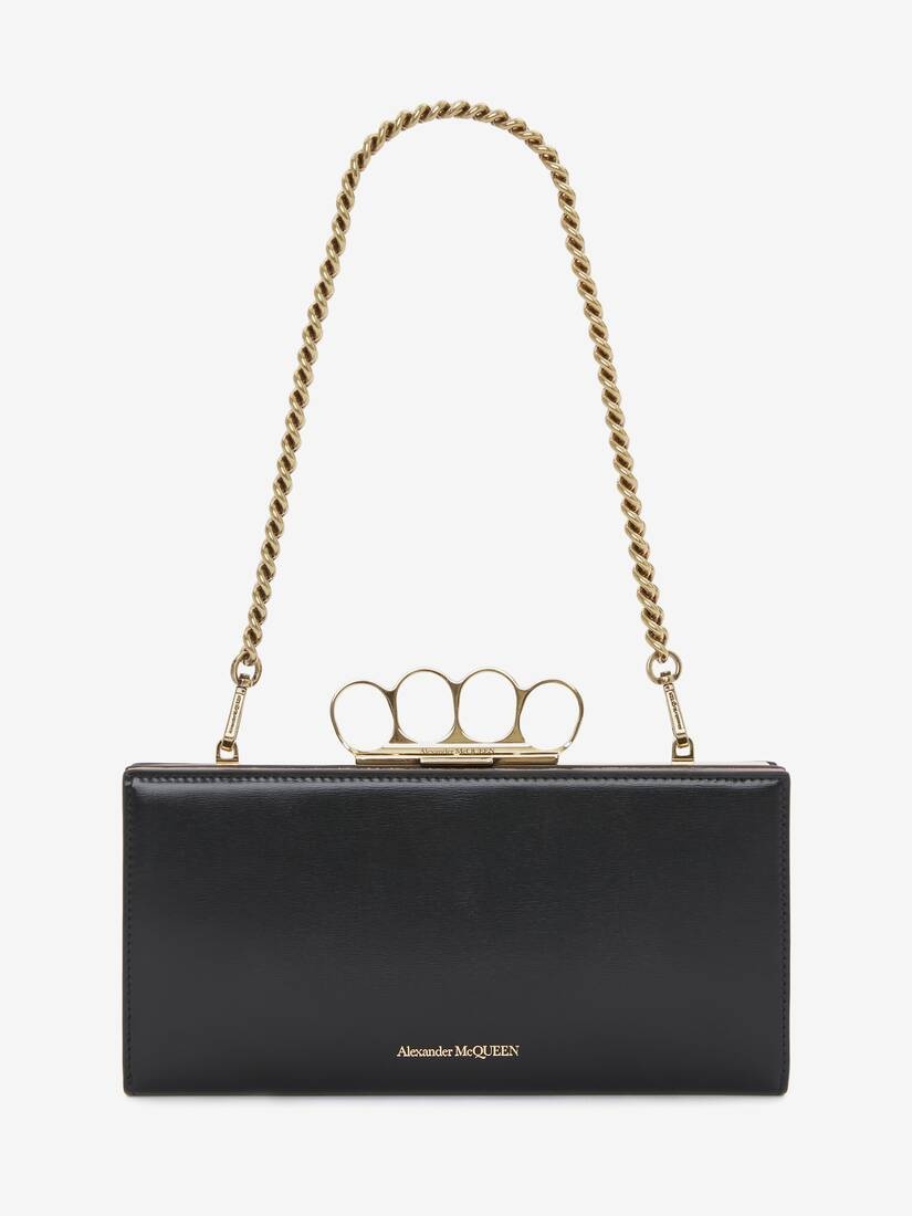 The Four Ring Case With Chain in Black - 5