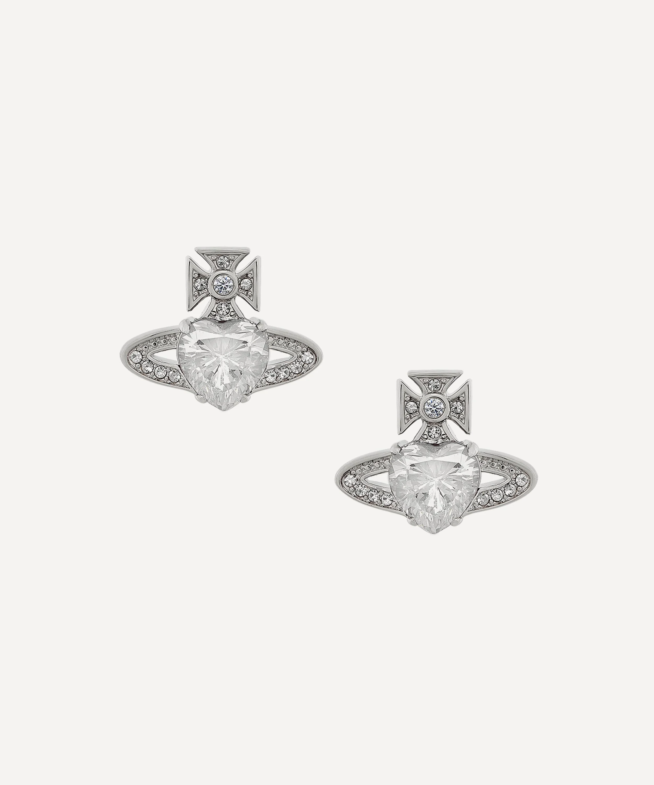 Platinum-Tone Ariella Stud Earrings - 1