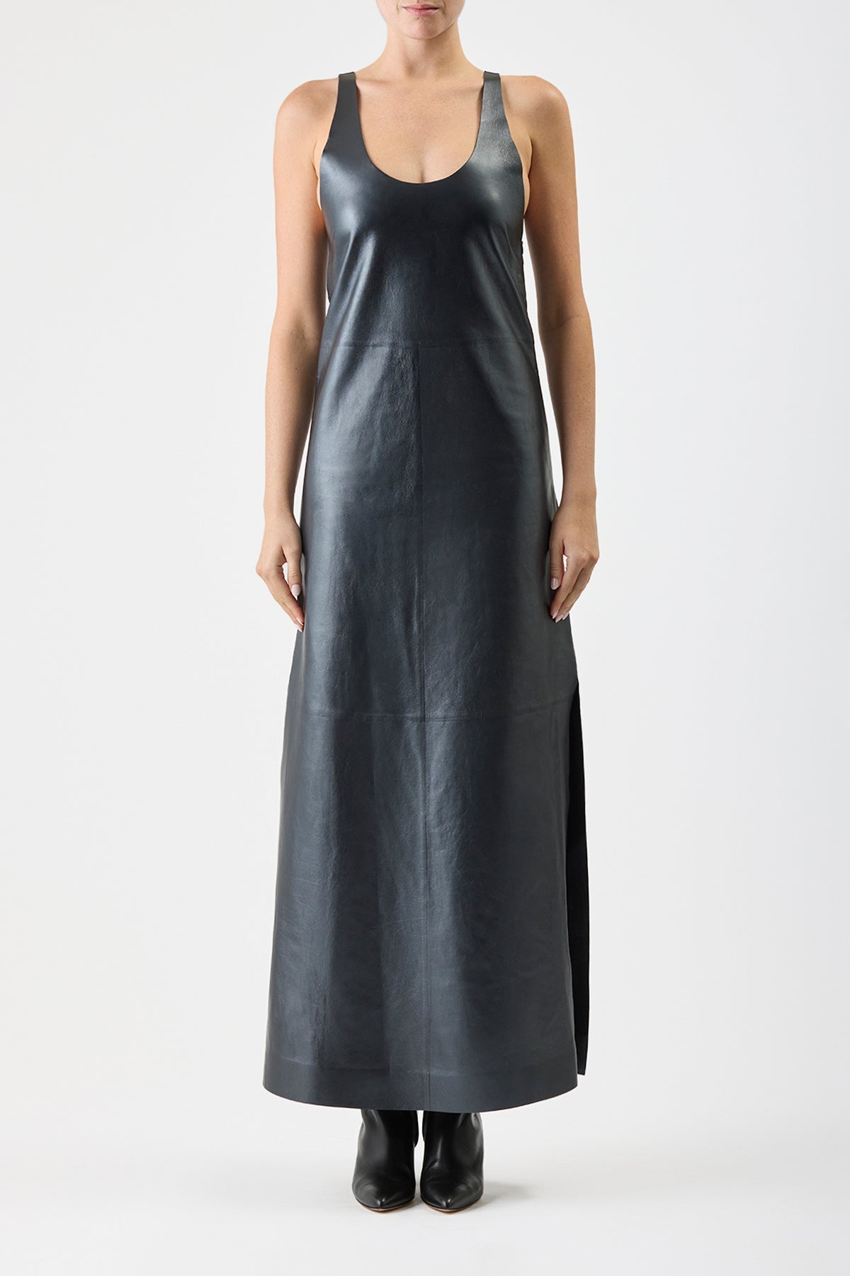 Ellson Dress in Leather - 3