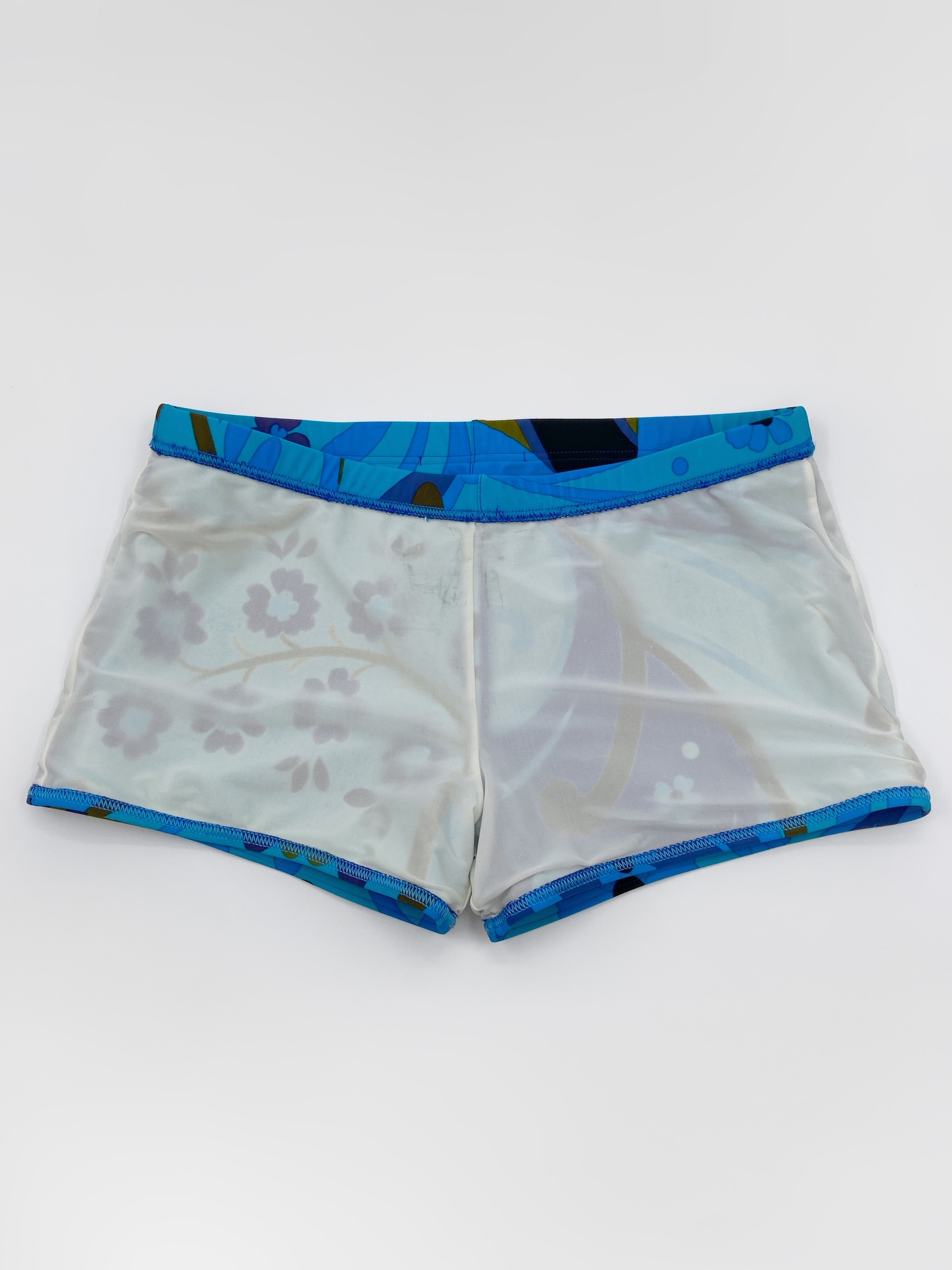 Gucci Spring 1999 Tom Ford Blue Floral Swimming Shorts Briefs S - 14