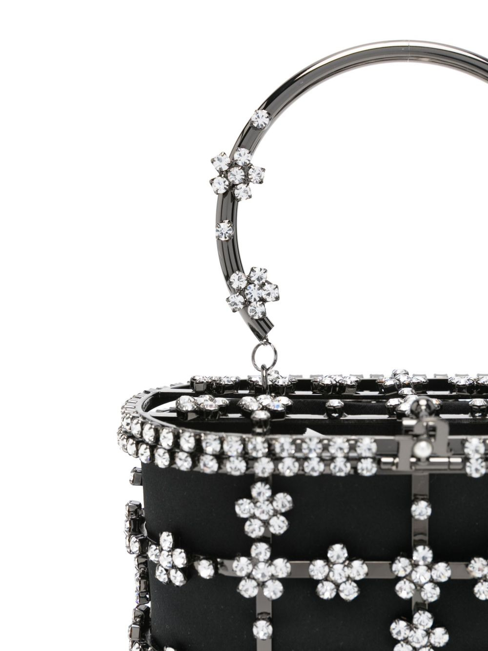 mini Holli crystal-embellished top-handle tote bag - 4