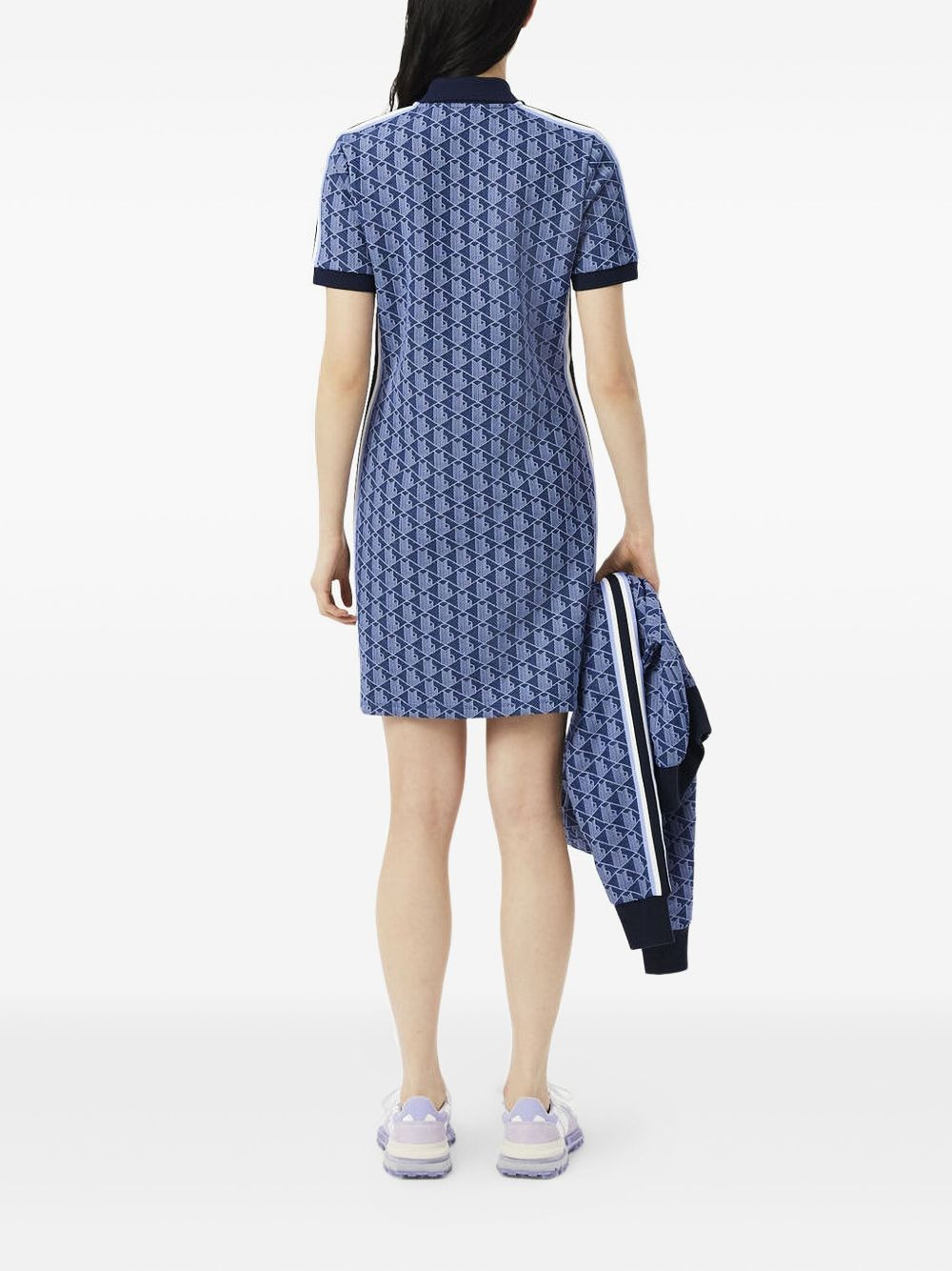 polo-neck patterned mini dress - 2