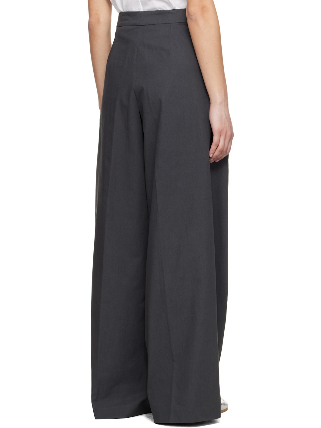 Gray Pleated Trousers - 3