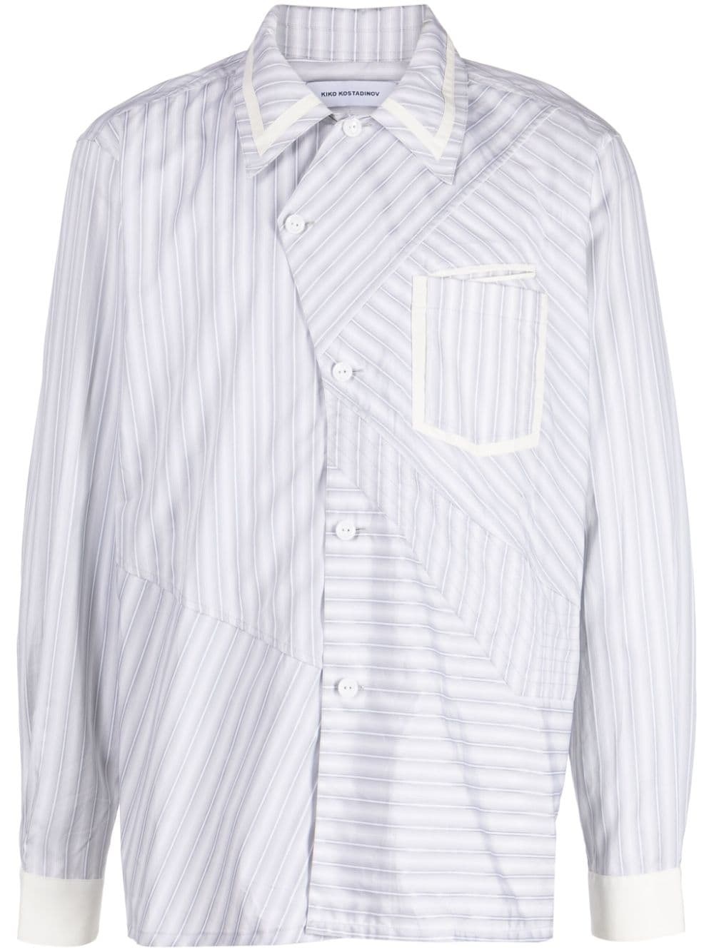 Aspasia striped asymmetric shirt - 2
