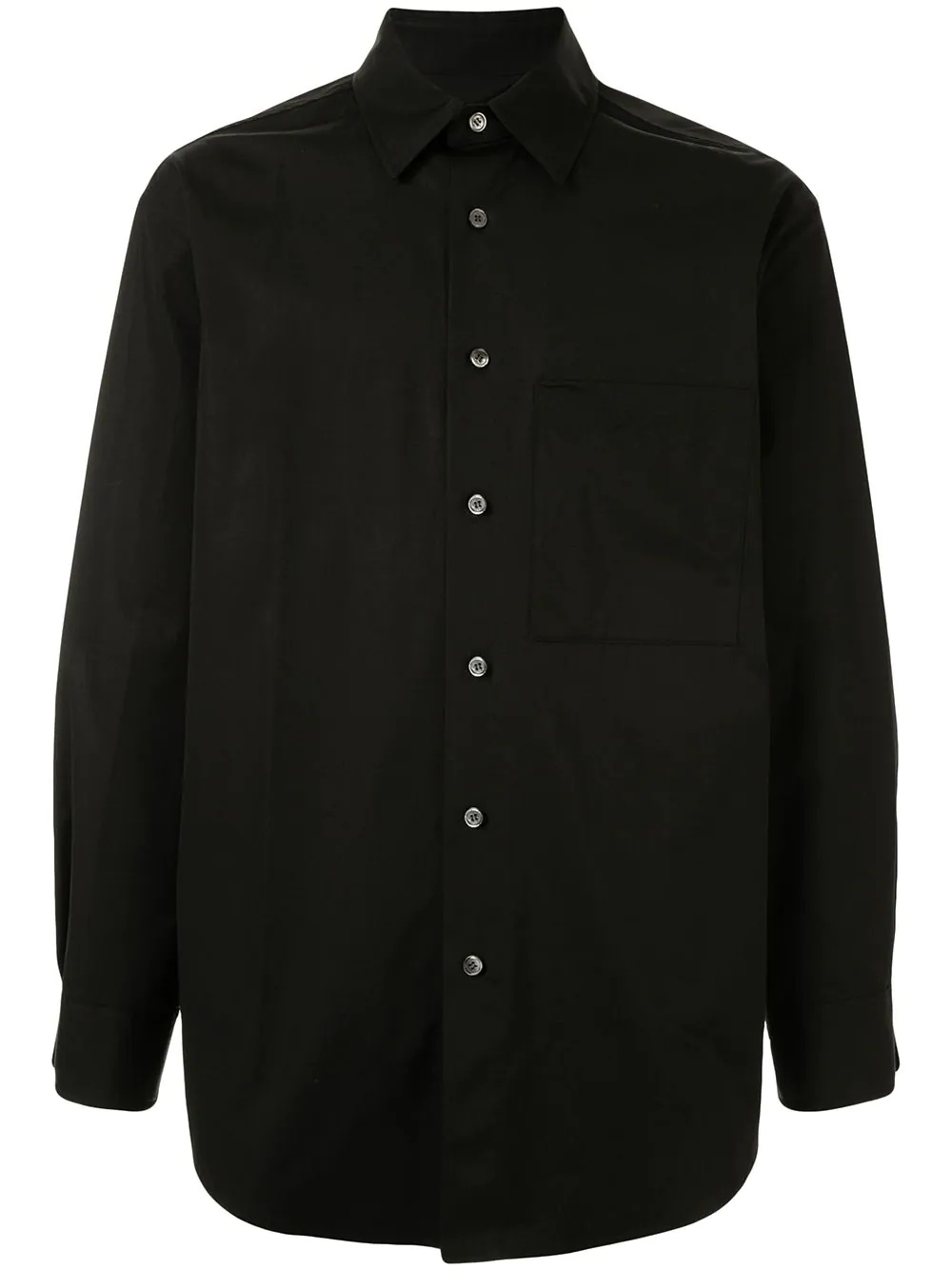 one pocket long-sleeved shirt - 1