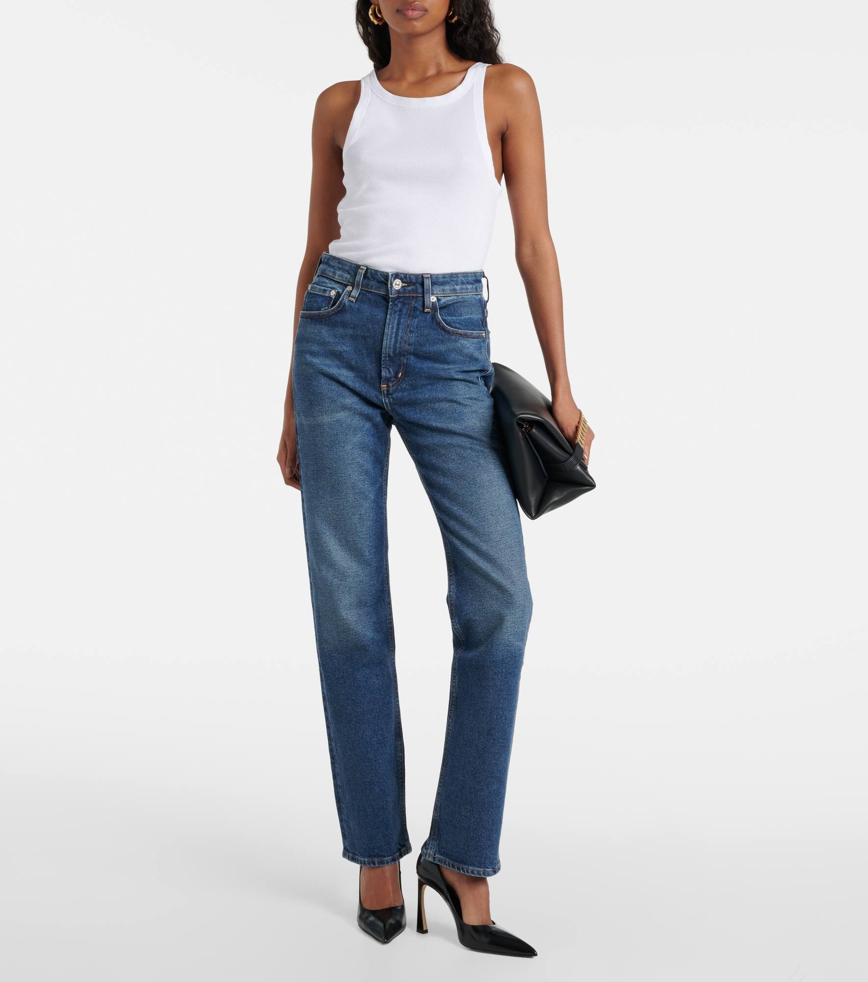 Zurie mid-rise straight jeans - 7