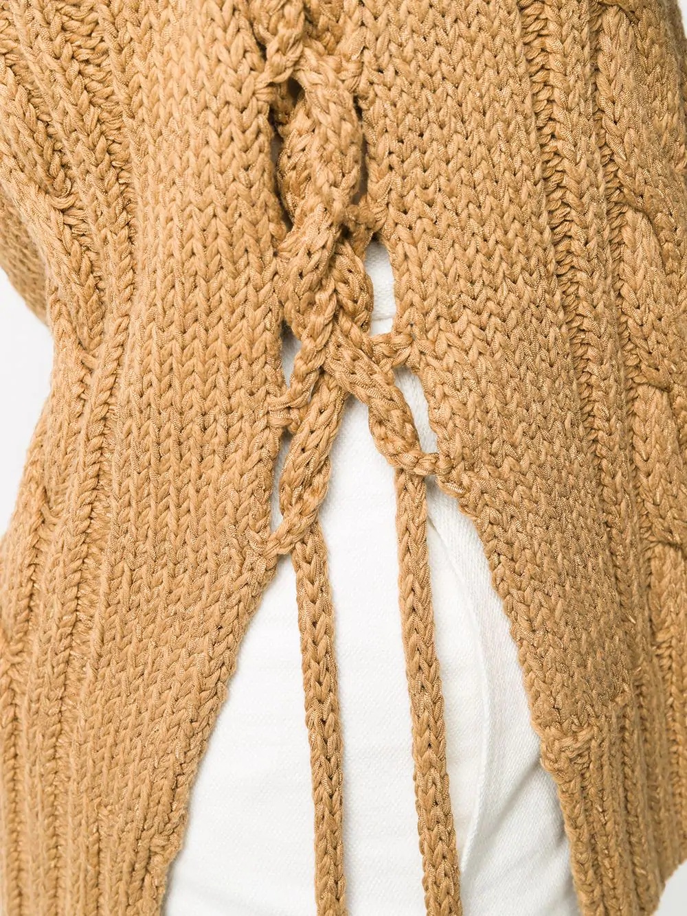 cable-knit top - 5