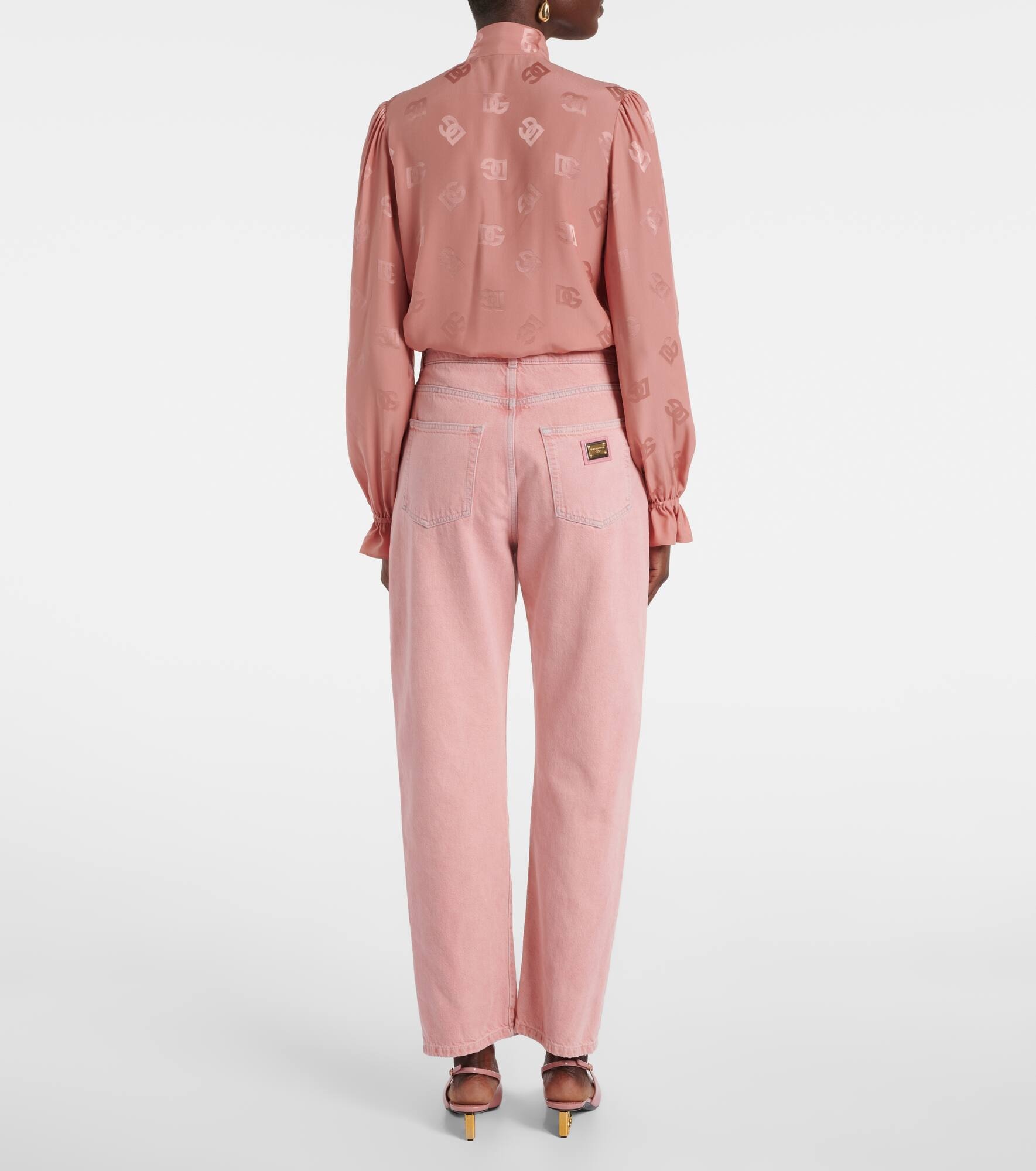 Mid-rise straight leg jeans - 3