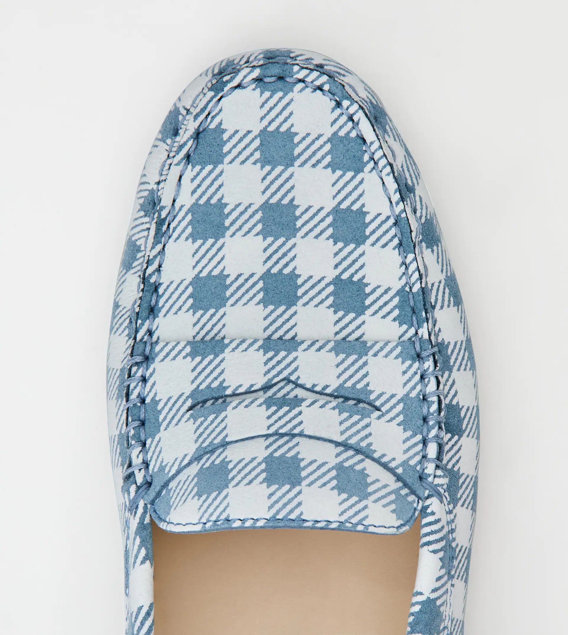 GOMMINO DRIVING SHOES IN LEATHER - LIGHT BLUE - 4
