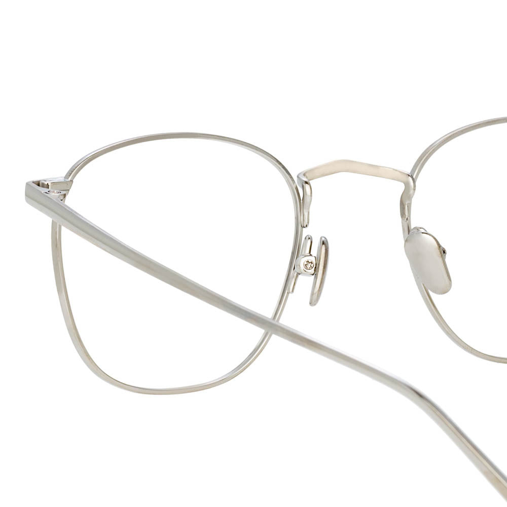 THE SIMON | SQUARE OPTICAL FRAME IN WHITE GOLD (C7) - 6