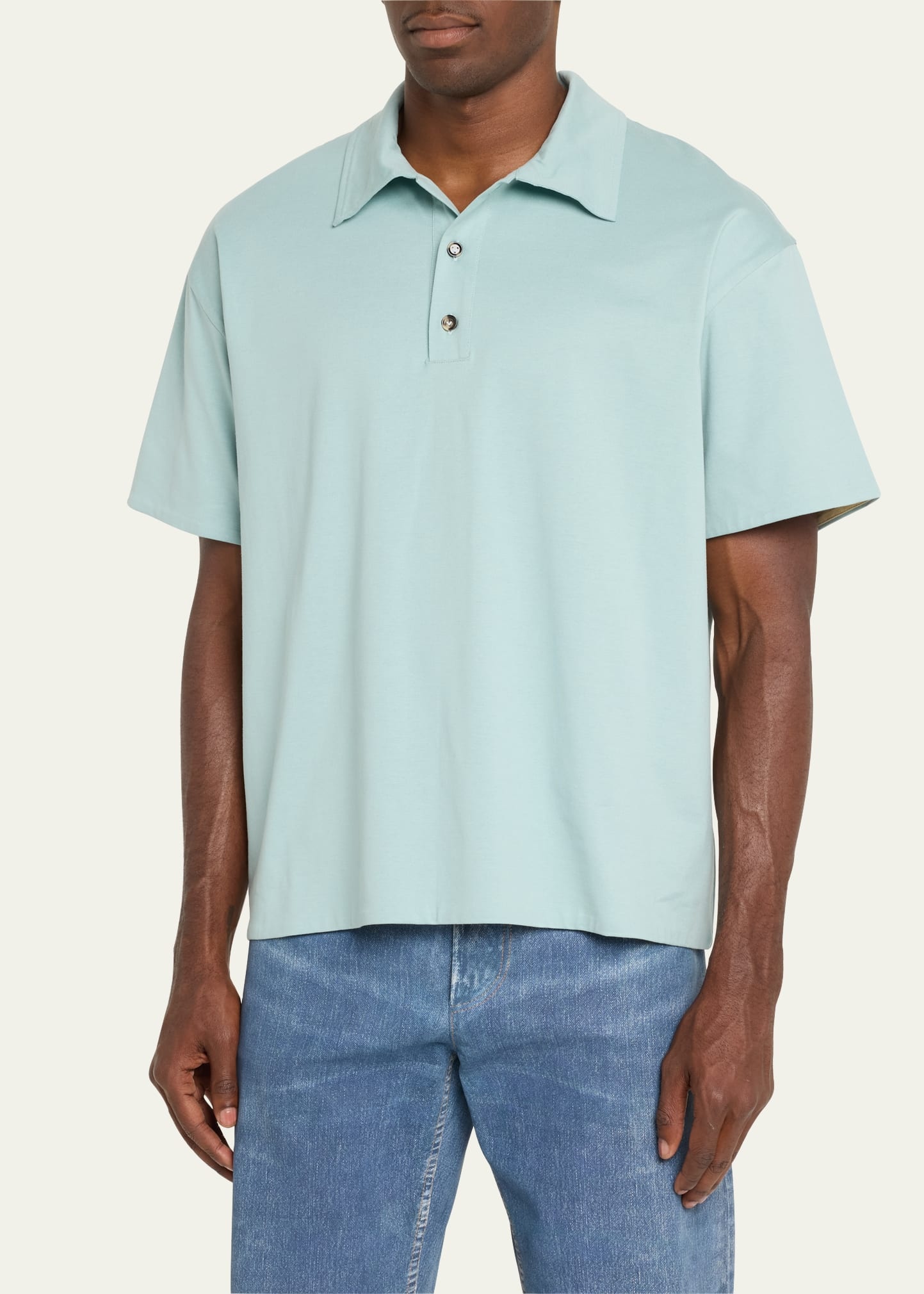 Men's Relaxed Cotton Polo Shirt - 4