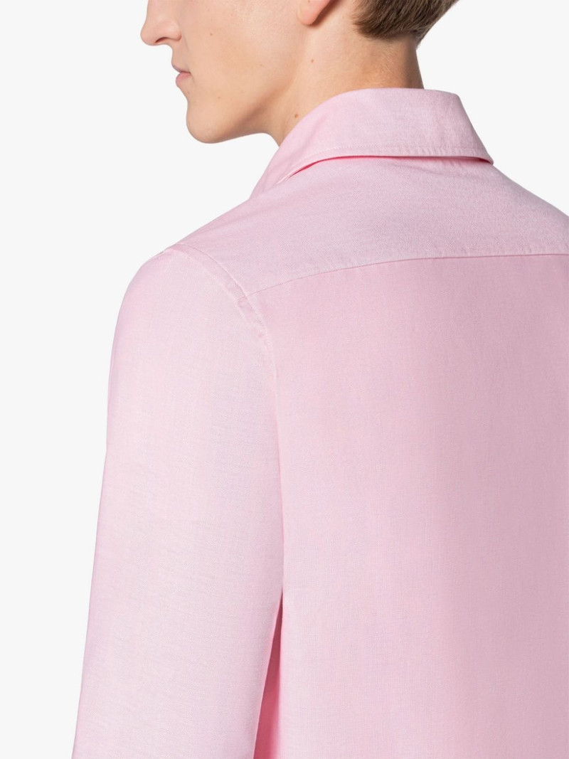 HOLBORN ZIP UP PINK COTTON SHIRT 6