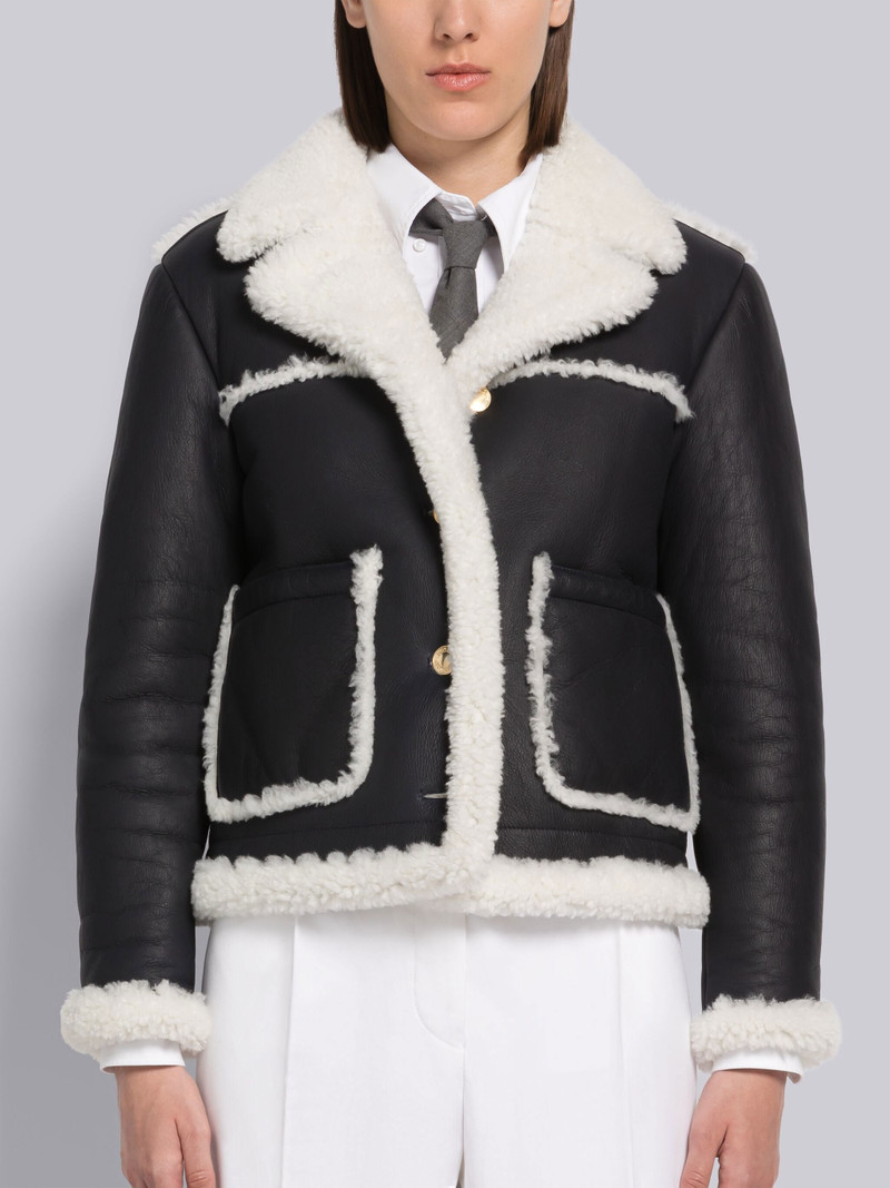 Shearling Patch Pocket Jacket - 1
