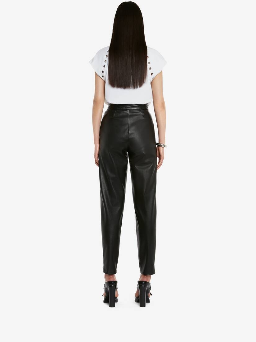 Women's Eyelet T-shirt in Optical White - 4