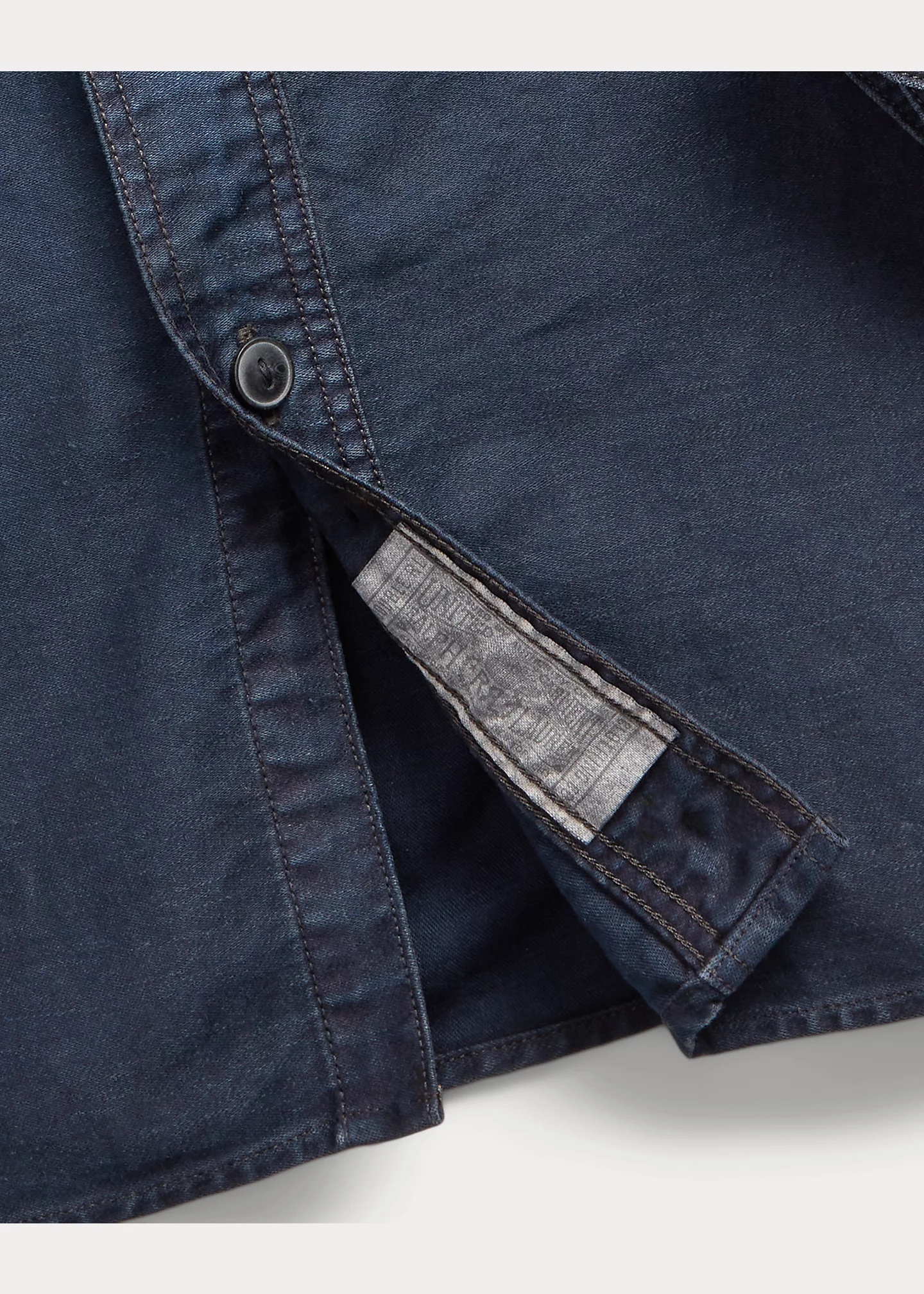 RRL by Ralph Lauren Indigo Cotton-Linen Sateen Workshirt