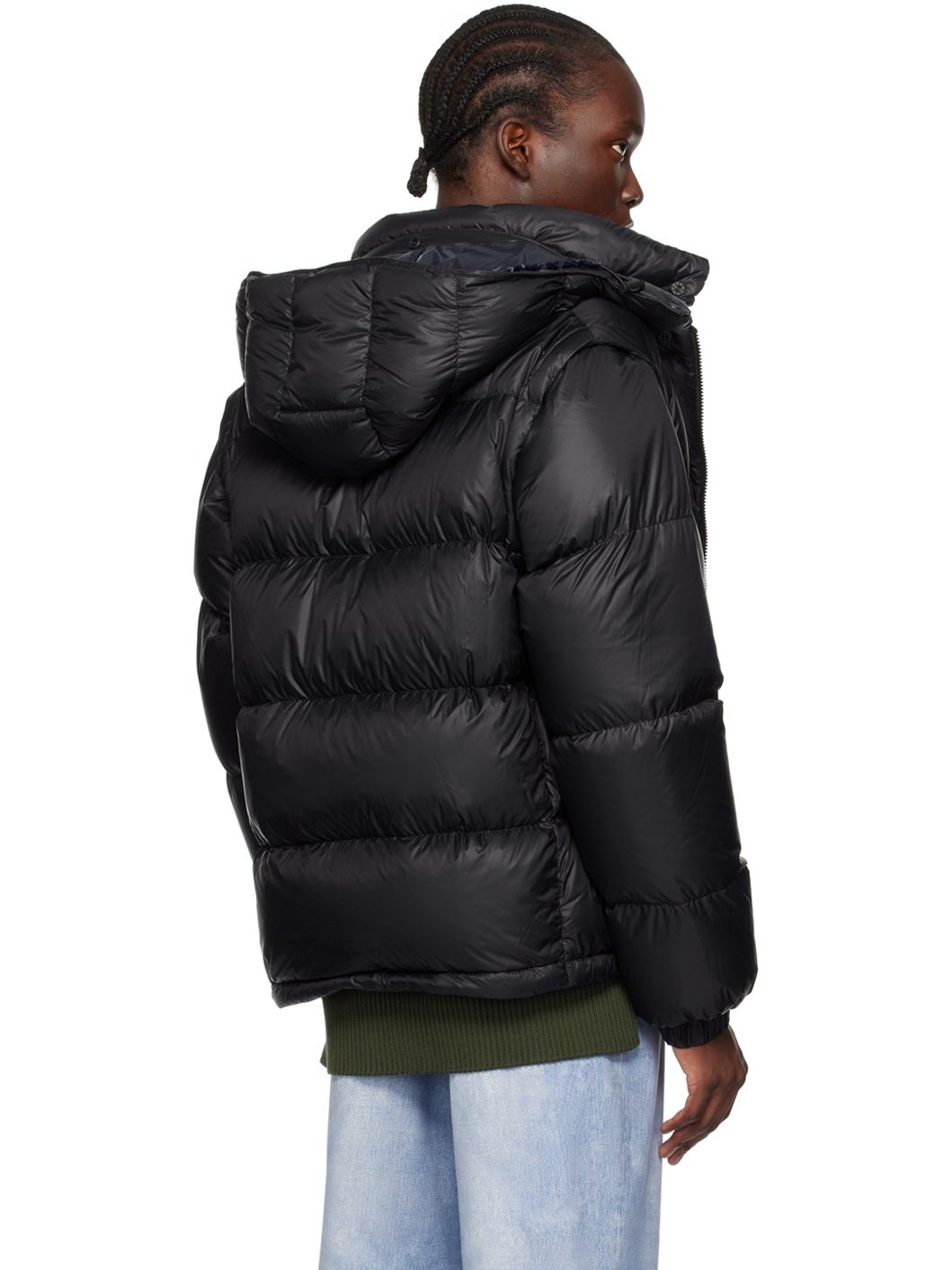 Navy Cyclone 2-In-1 Down Jacket - 3