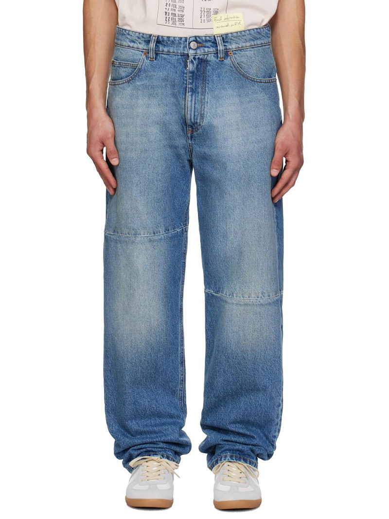 Blue Straight-Leg Jeans 1