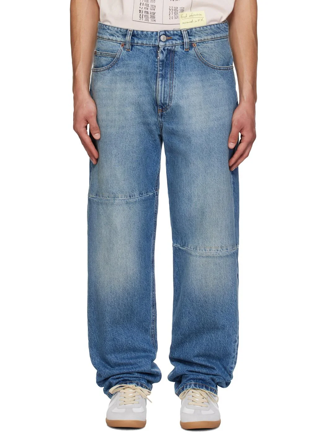 Blue Straight-Leg Jeans - 1