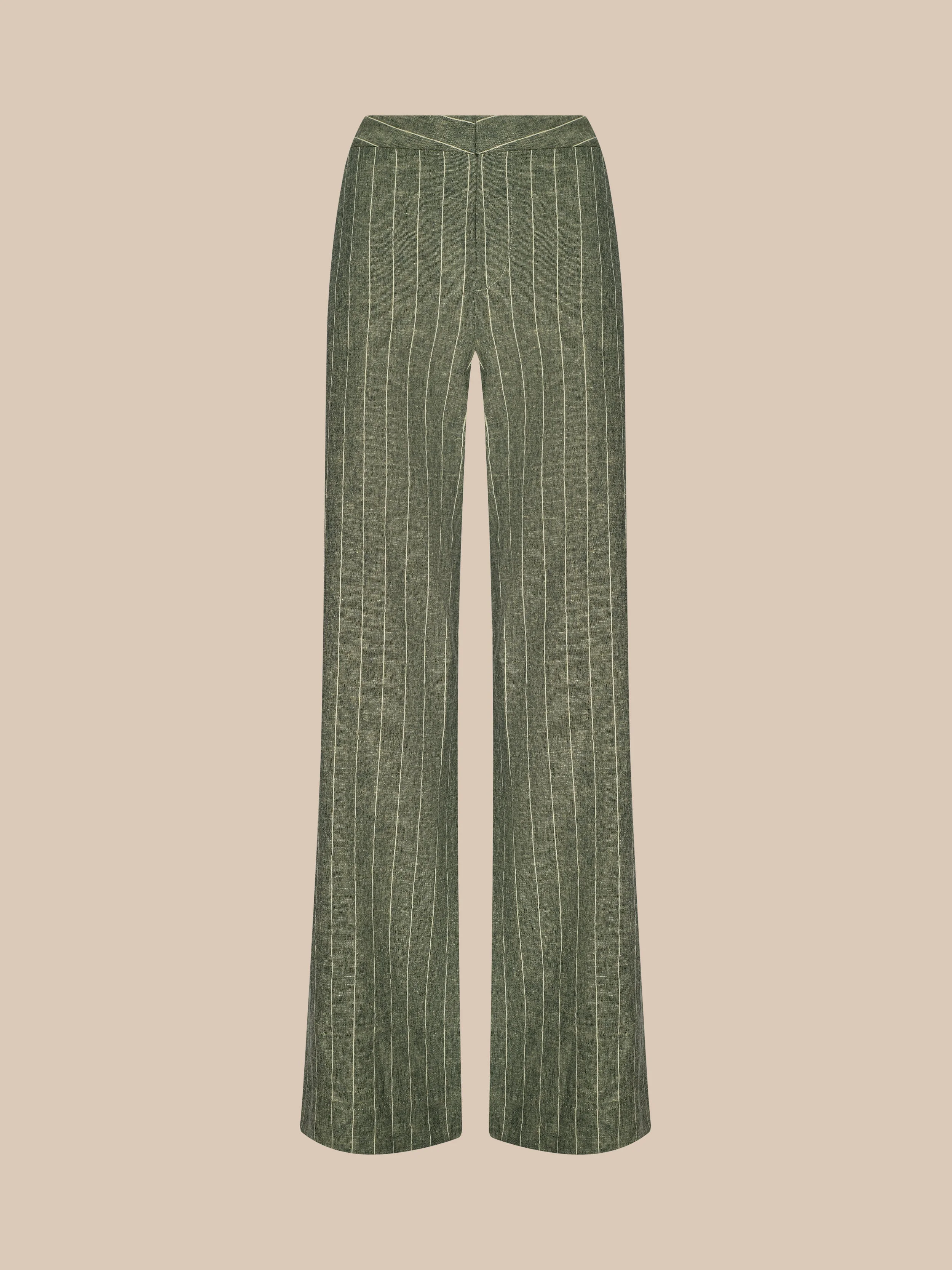 Livvy Linen-Blend Trouser - 1