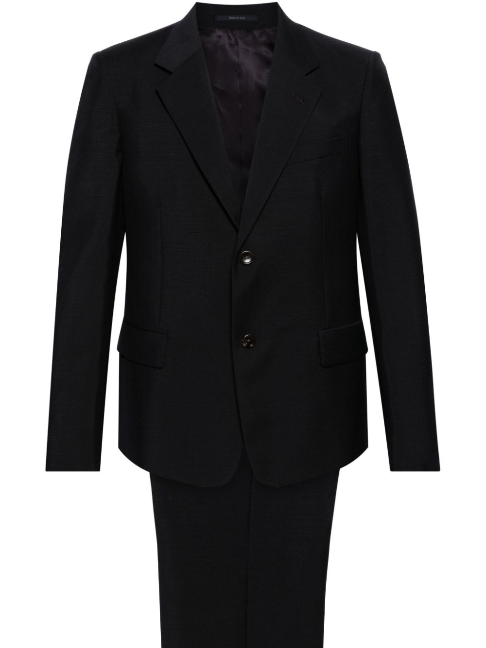 single-breasted wool suit - 1