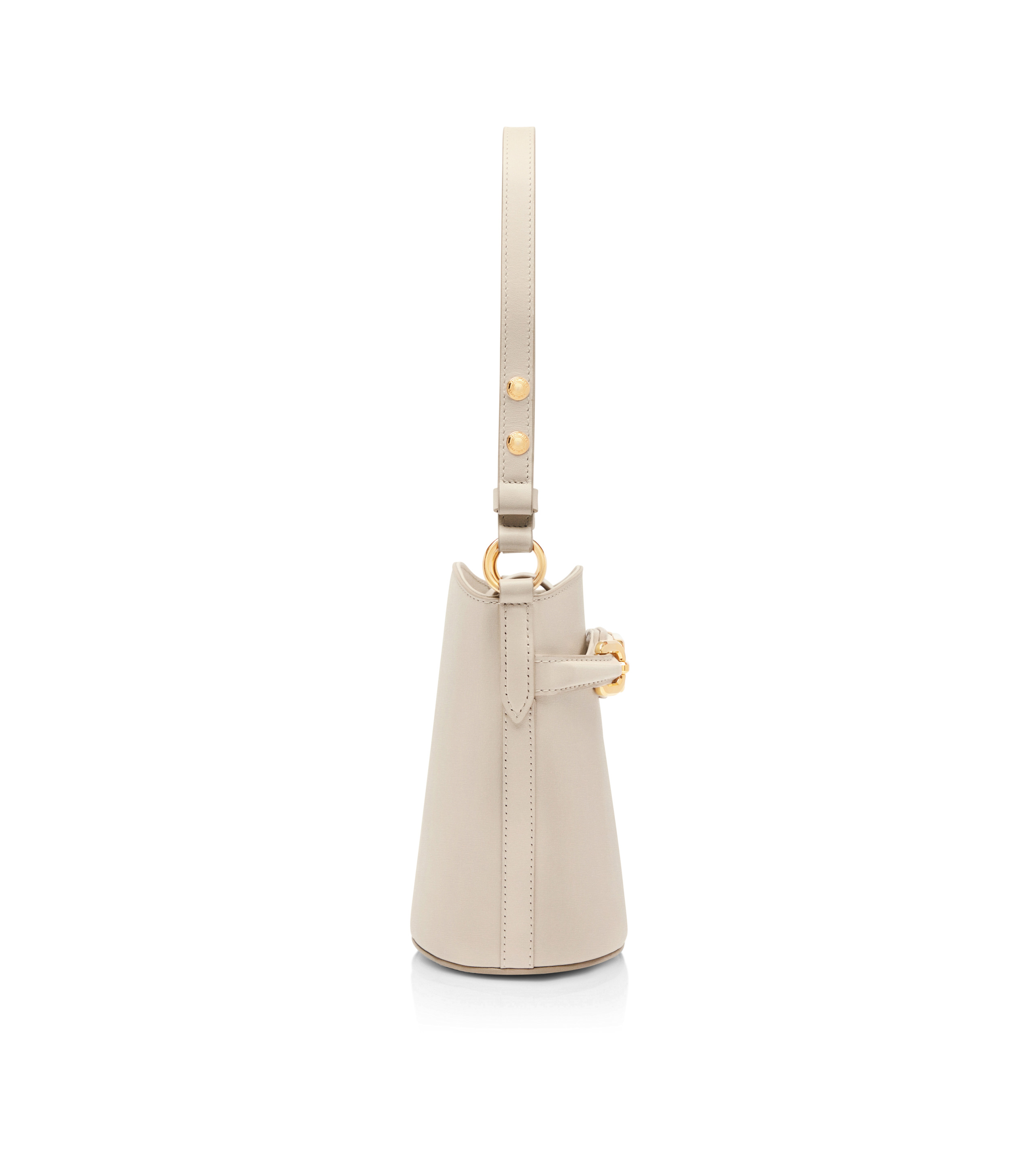 PALMELLATO-EFFECT LEATHER WHITNEY SMALL BUCKET BAG - 2