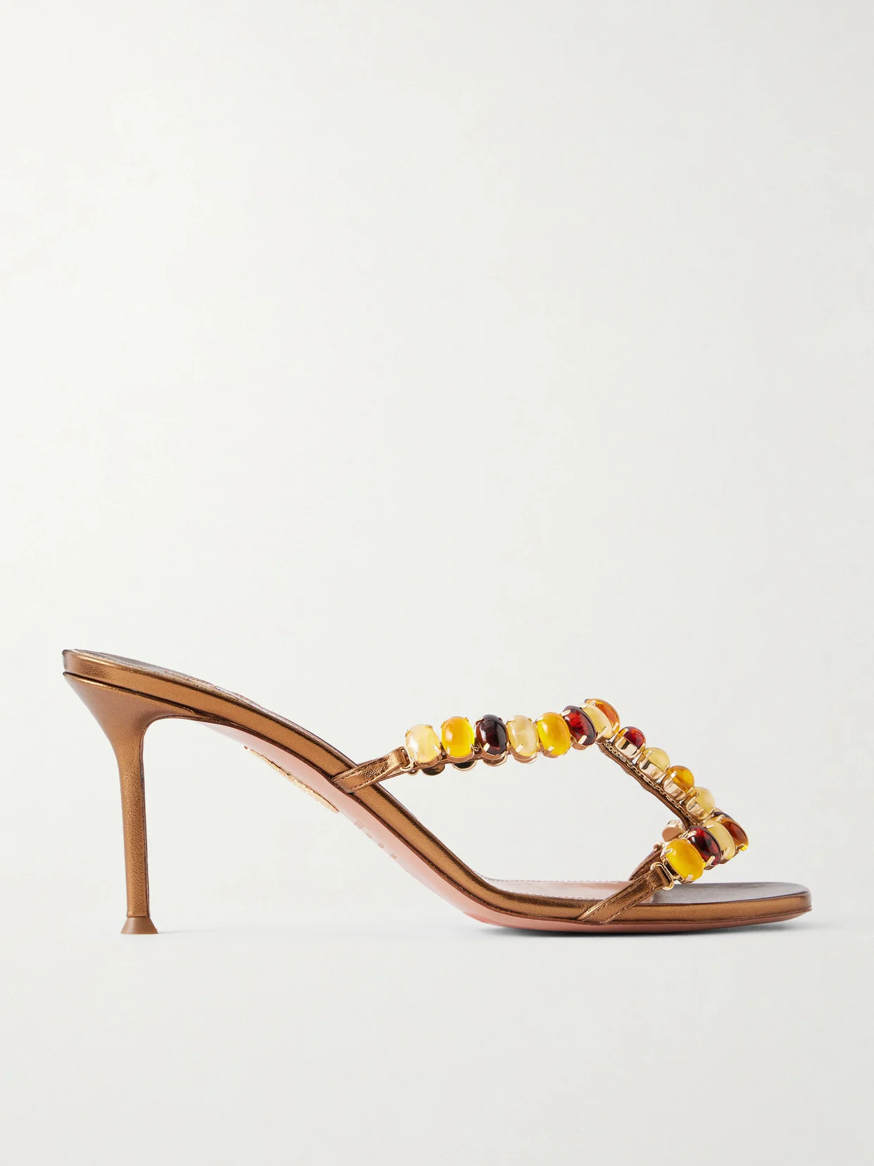 Mystic Stone 75 Crystal-embellished Leather Sandals - 1