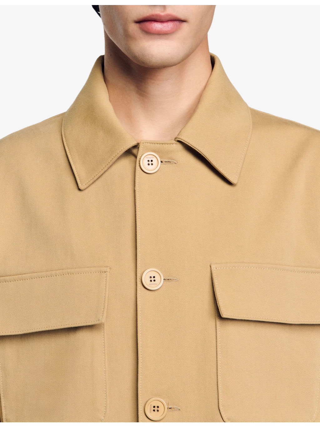 Relaxed-Fit Chest-Pocket Cotton Overshirt - 5