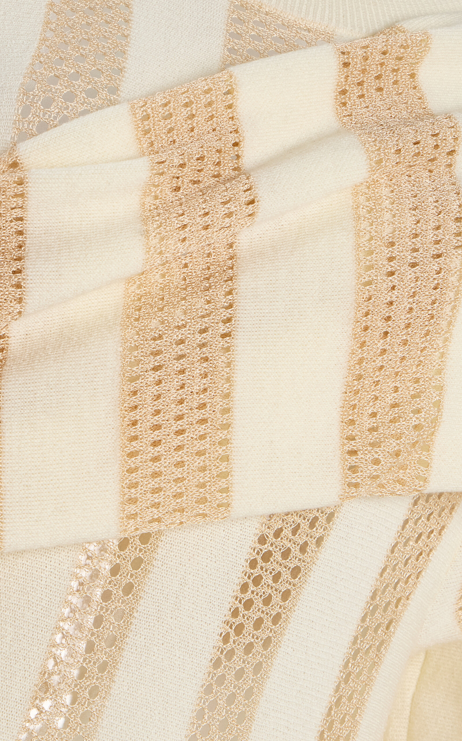 Shrug Draped Wool-Blend Maxi Dress ivory - 7
