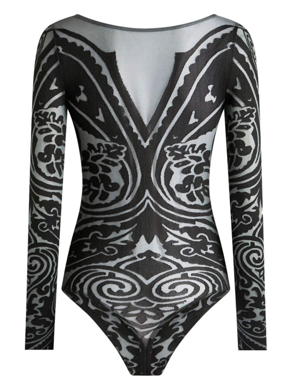 paisley-print bodysuit - 4