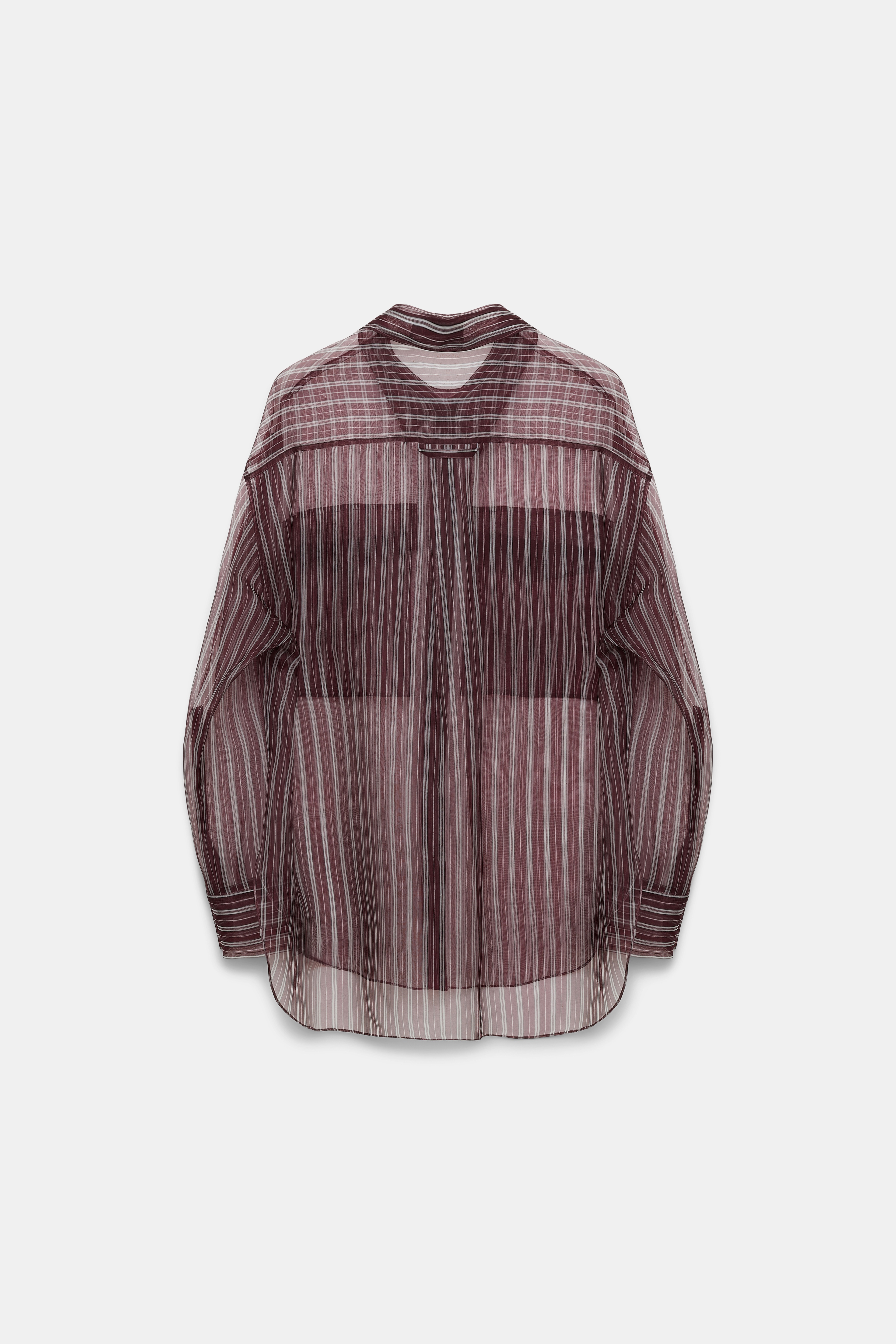 TRANSPARENT STRIPE blouse - 7