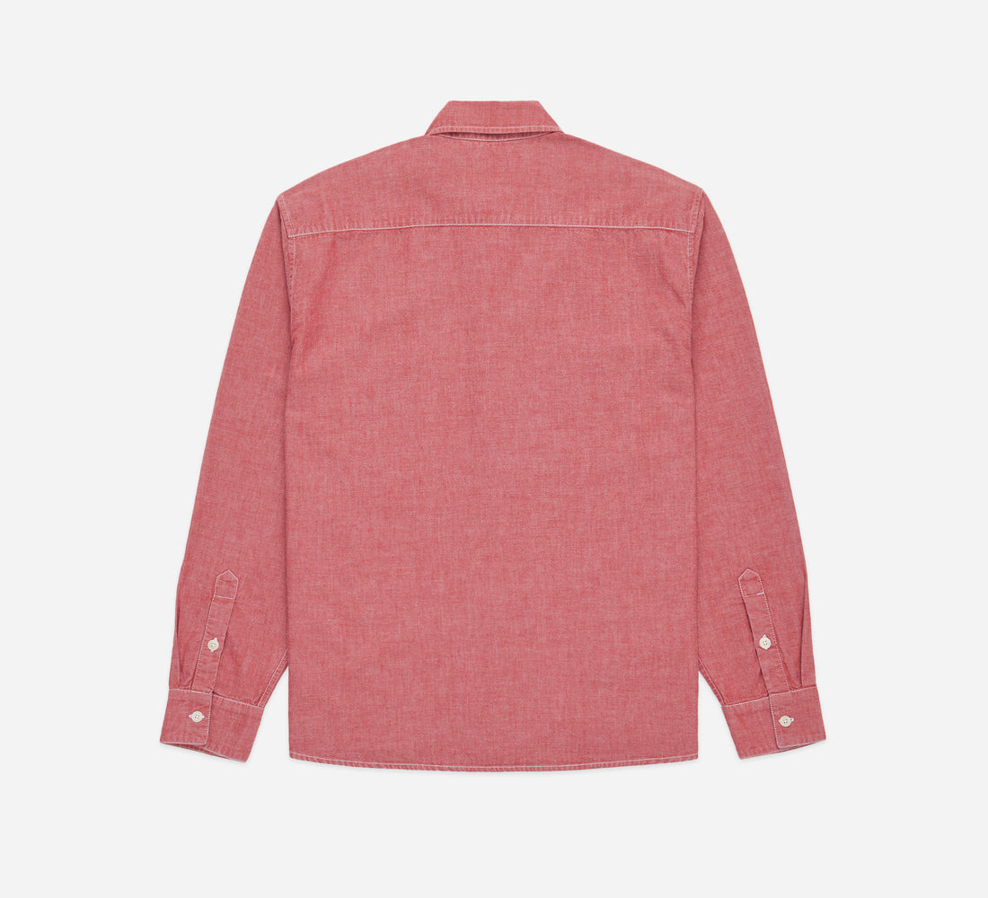 Utility Shirt - Red Chambray - 2