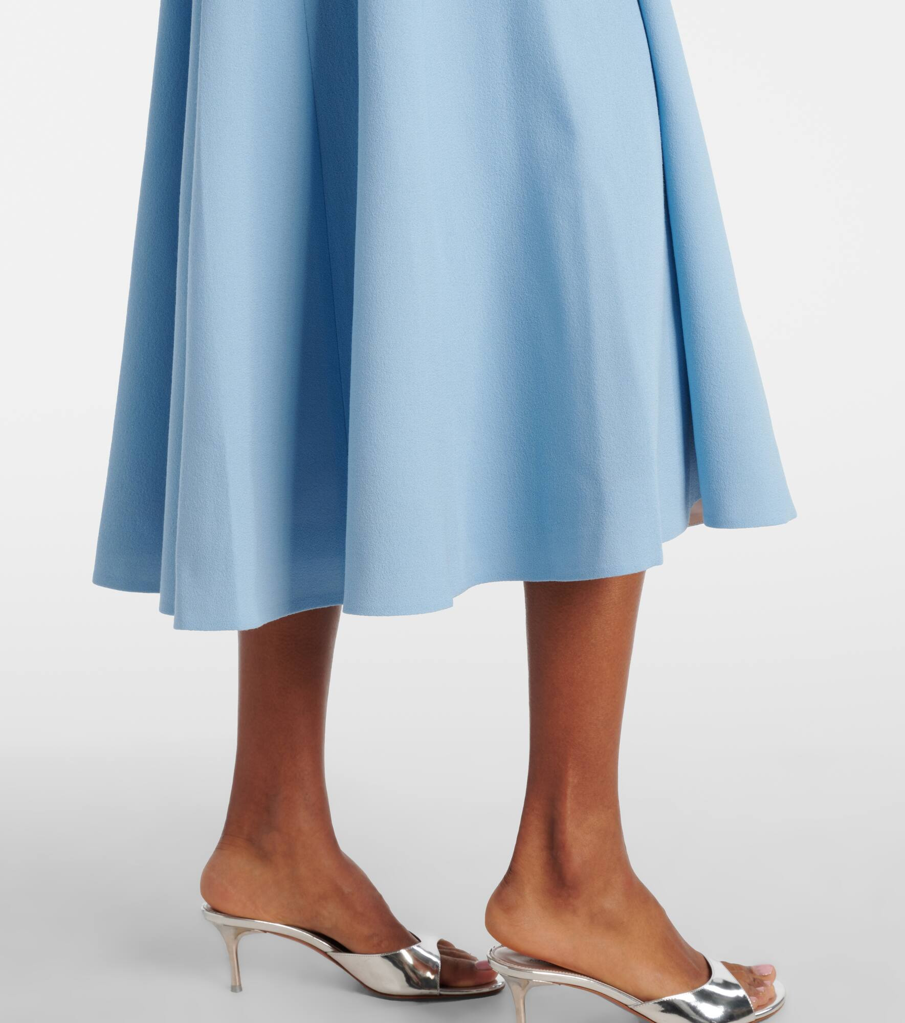Collins pleated wool crêpe midi dress - 5
