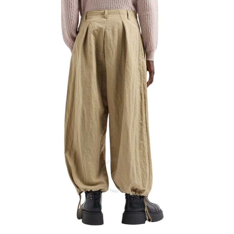 Emporio Armani Drawstring Polyamide Wide Trouser - 2