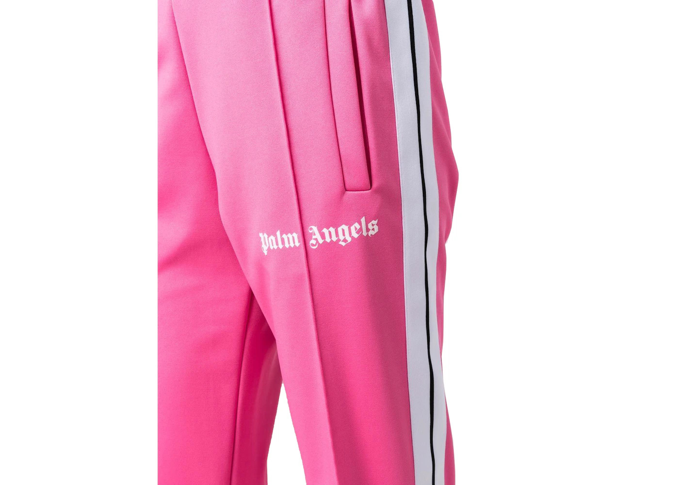 Palm Angels Womens Track Pants Fuchsia/White - 2