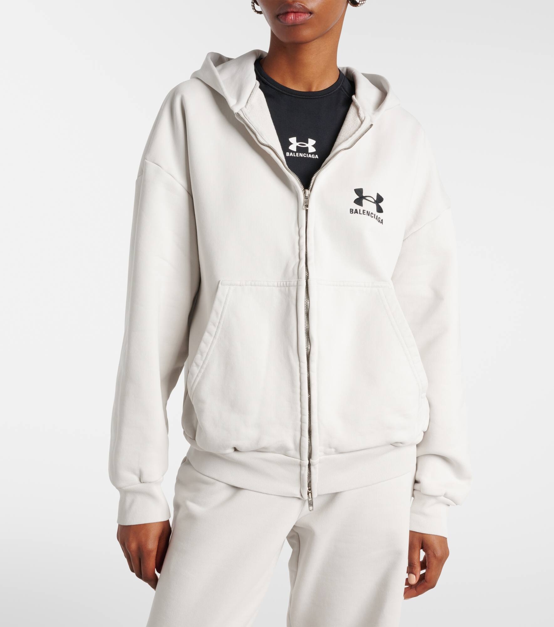 Cotton zip-up hoodie - 7